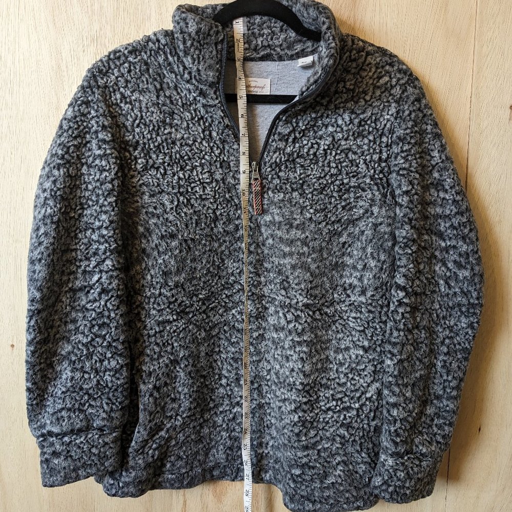 Grey sweater jacket